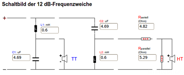 Schaltplan Frequenzweiche 2 Wege - Wiring Diagram