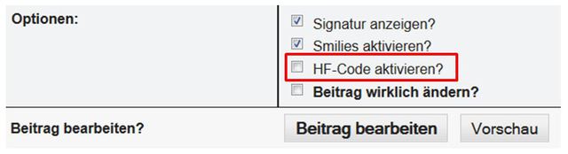 HF Code