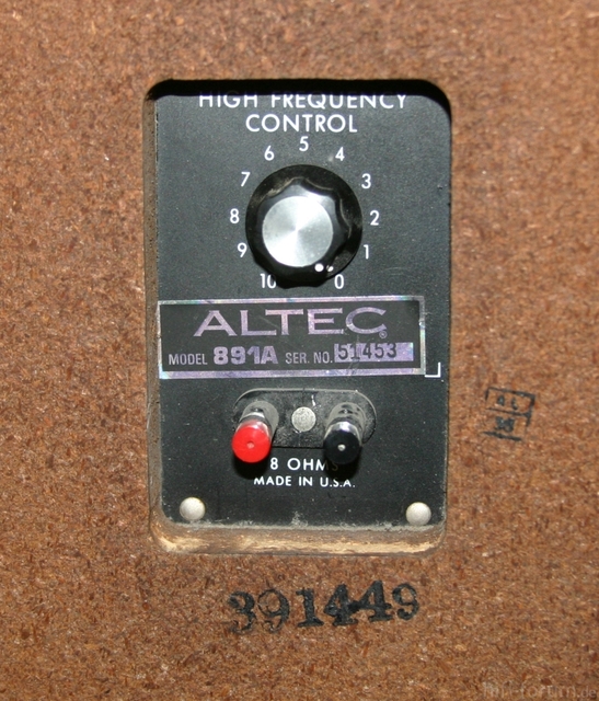 Altec 891A Typenbezeichnung