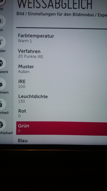 LG 55UF8409 ISF-Bildeinstellung