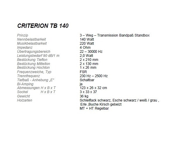 T+A Criterion TB 140