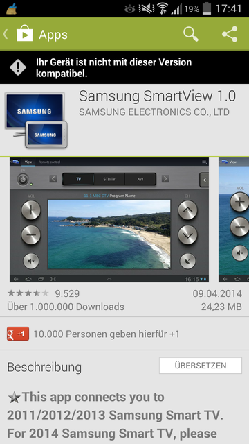 Note 3 Nicht Unterstützt Samrt View 1.0