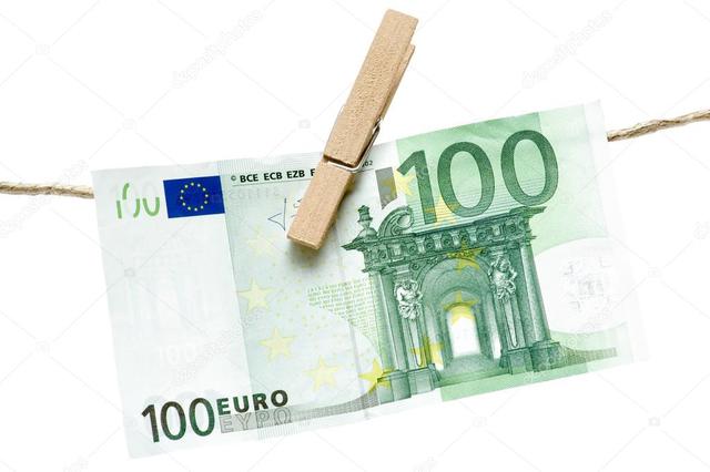 Depositphotos 21439011 Stock Photo Drying Green Euro Bill