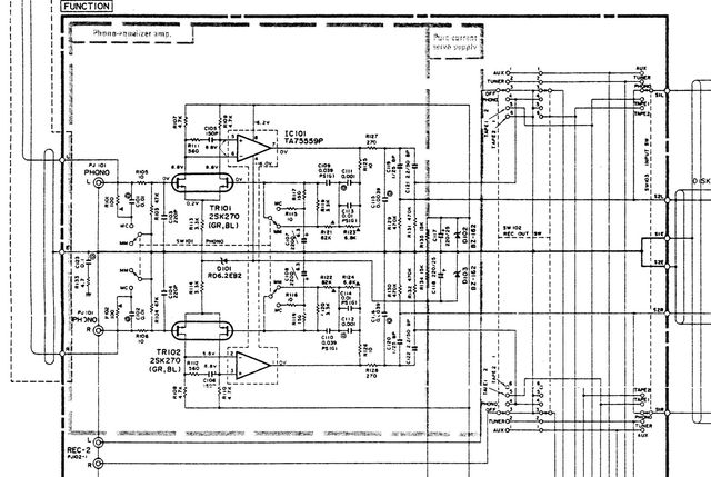 Hfe Yamaha A 760 Ii Service En Functionboard Schaltplan 2