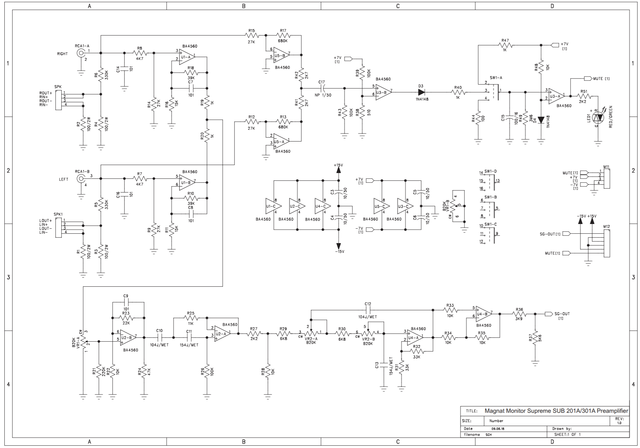 Schaltplan Magnat 201a/301a - 1