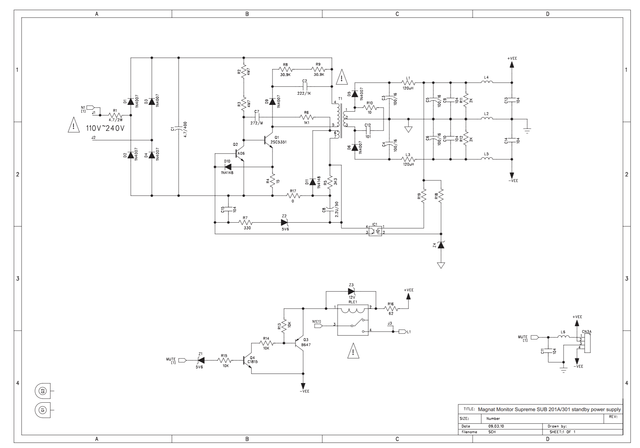 Schaltplan Magnat 201a/301a - 3