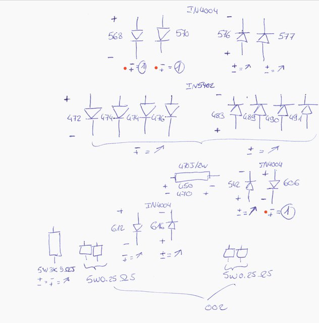 Skizze Gleichrichterdioden Endstufe