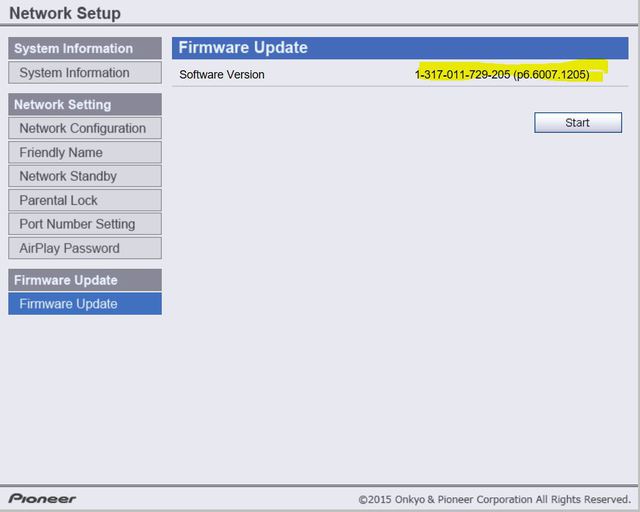 Pio WebUI Firmware Update