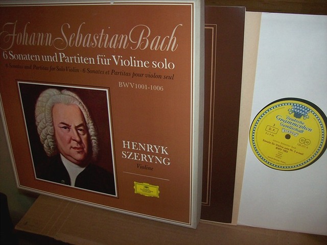 HENRYK SZERYNG Johann Sebastian Bach 3 Stück LP, 6 Sonaten Und Partiten Für