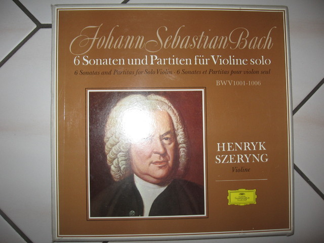 HENRYK SZERYNG Johann Sebastian Bach 3 Stück LP, 6 Sonaten Und Partiten Für