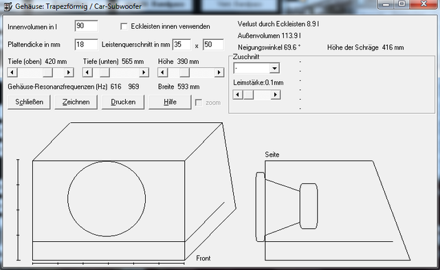 Subwoofer entwurf 1