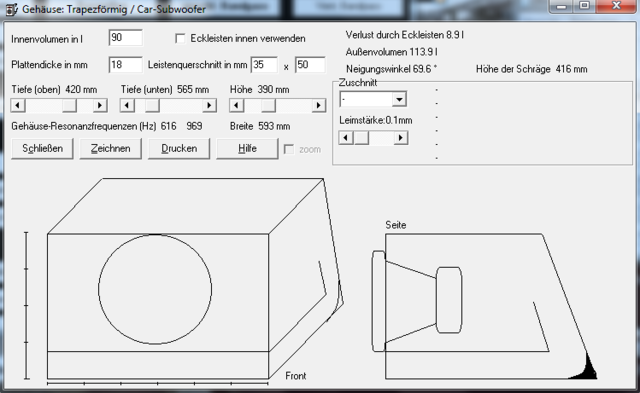 Subwoofer entwurf 3