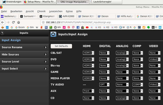 X2000 Input Assign1