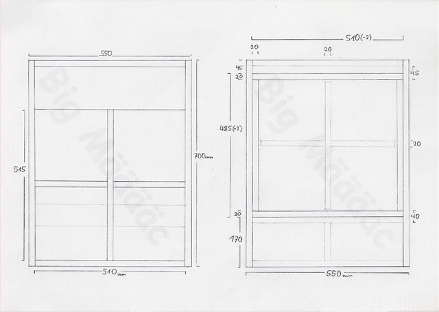 Front- und Montagedeckel-Plan