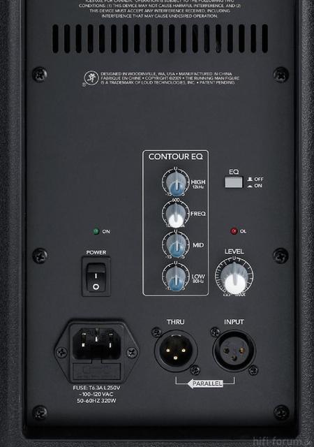Anschlüsse - Rückseite - Mackie TH-15a