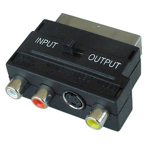 Scart Adaptor Scat Plug To 3RCA Mini 4p