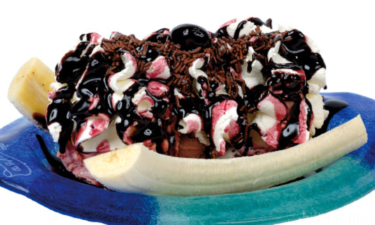 lecker eis bananasplit bdingen 