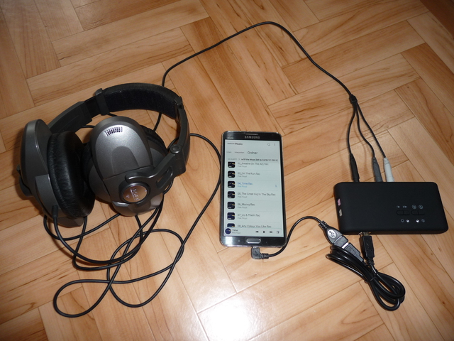 Soundkarte an Smartphone Samsung Galaxy Note 3