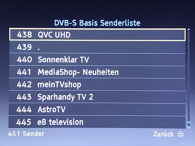 Senderliste Nach Sendersuchlauf Astra 1