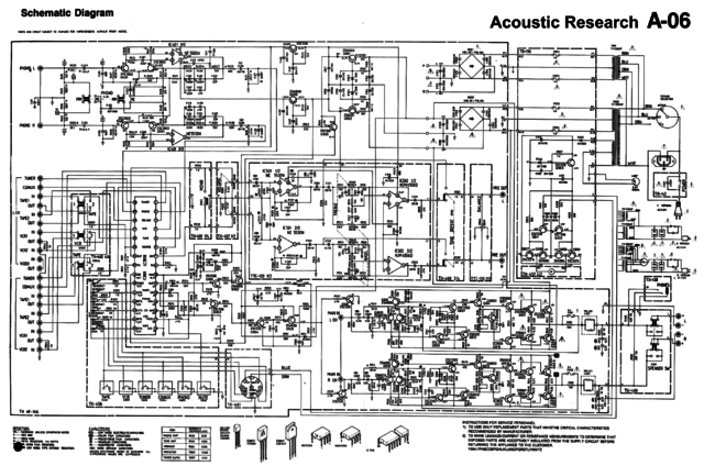 Acoustic Research A-06 Schematic