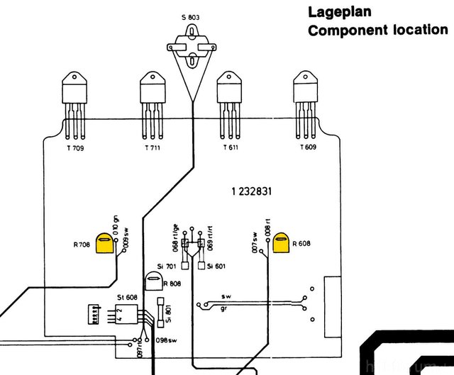 Braun Regie 450s Power Amp PCB