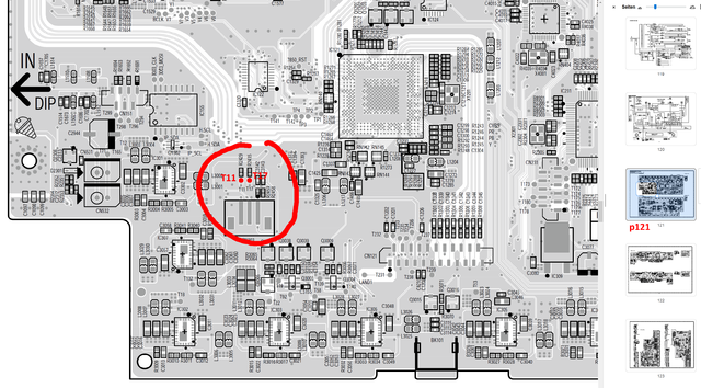 Denon AVR-X4000 PCB Layout DIGITAL(A SIDE) With Test Points Marked Part 1