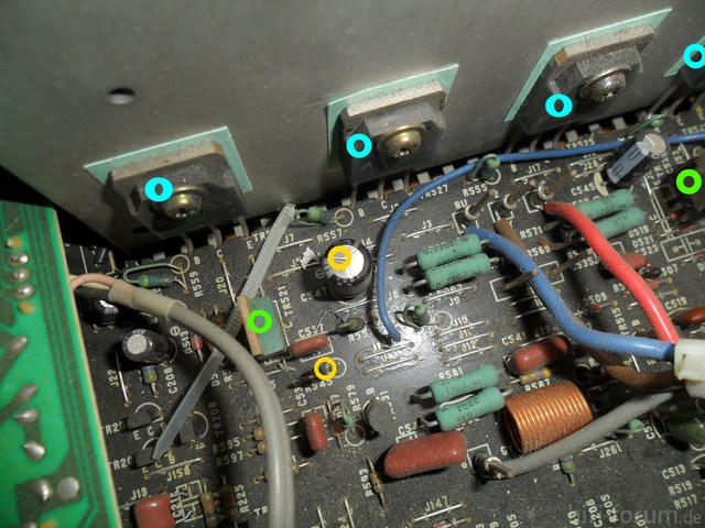 Denon PMA-920 PCB naked power amp left channel _marked