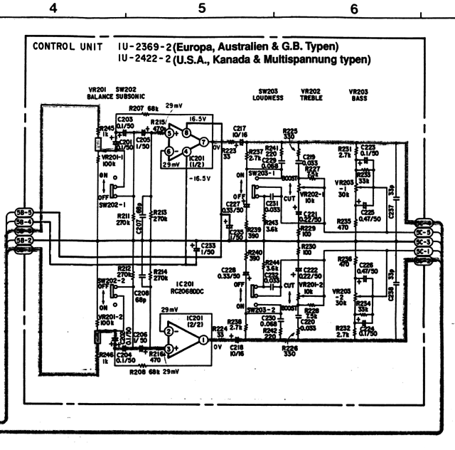 Denon PMA-980R schematic detail tone amp with loudness v2