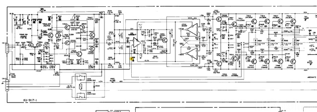 Denon POA-6600 schematic detail power amp