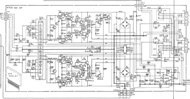 Grundig Fine Arts A 9000 Schematic Detail Power Amp