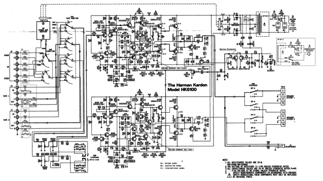 Harman Kardon HK6100 schematic