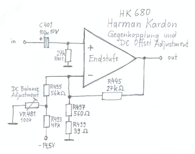Harman Kardon HK680 Feedback Circuit Diagram