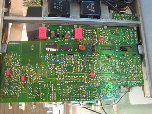 Hitachi HA 5700 PCB With Parallel  Film Capacitors On Solder Side