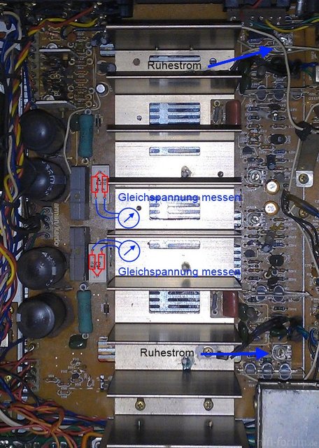 HK580i PCB Ruhestrom Einstellung