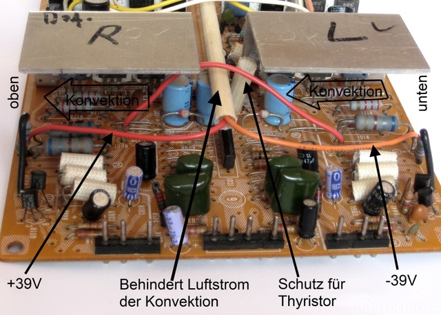 HMA 8300 Wiring Inhibits Convection At Heat Sinks