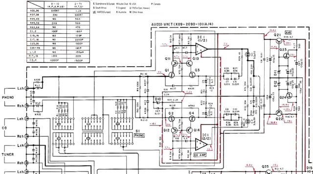 Kenwood C 2 Schematic Phono Equalizer Section