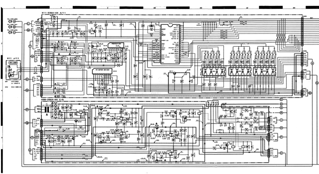 Kenwood L-A1 schematic detail processor and switching logic