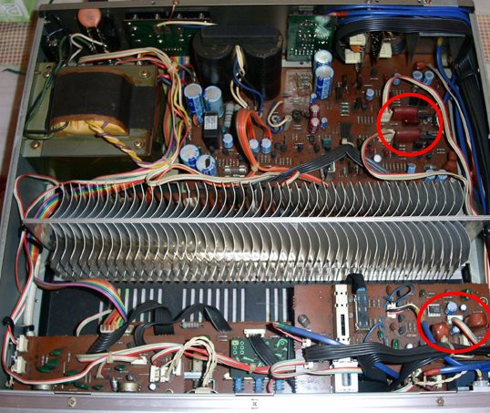 Lux430 Capacitors Marked