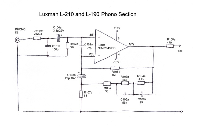 Luxman L 210 L 190 Phono Section  Midres