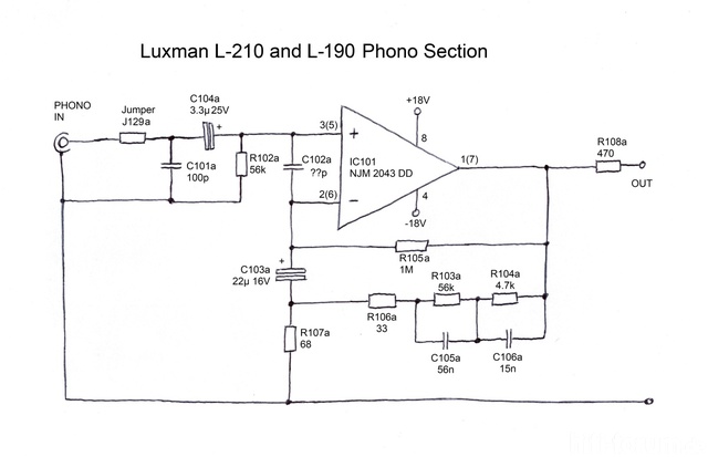Luxman L 210 L 190 Phono Section  Midres