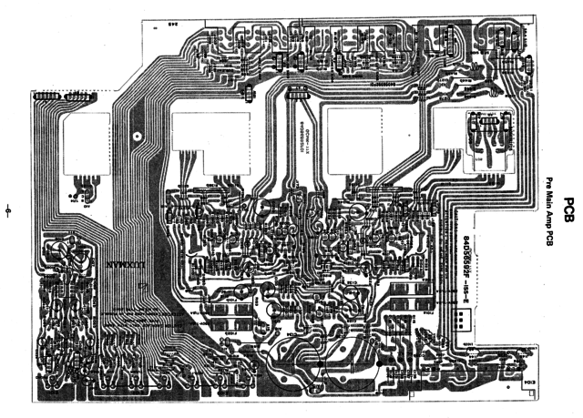 Luxman L-215 main PCB layout