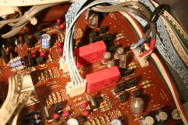 Luxman L 410 Main PCB  After Modification C803 C804