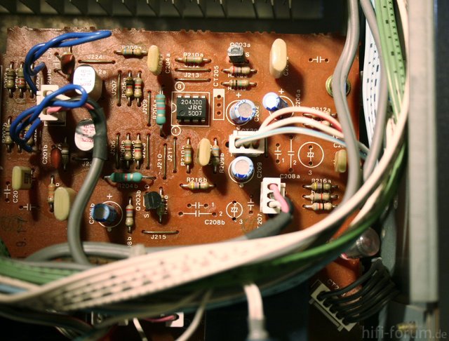 Luxman L 410 Phono PCB  During Modification C208 Removed