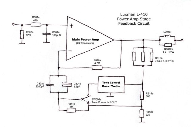 Luxman L 410 Power Amp Stage Feedback  Medium