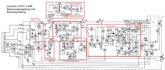 Luxman L-410 Schematic Power Supply Schematic explained