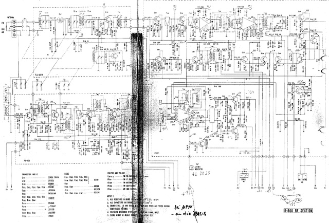 Luxman R-800 schematic detail tuner