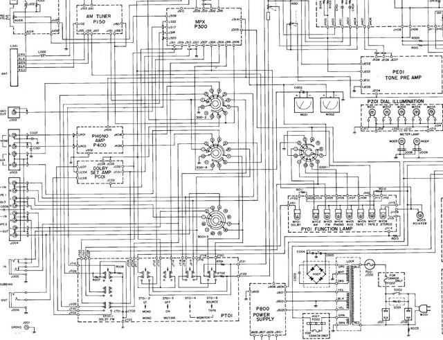 Marantz 2240B block diagram detail