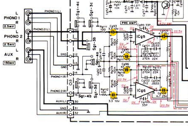 Model Eleven G   Phono Section Schematic