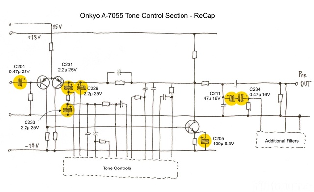 Onkyo A-7055 Tone Control Section - ReCap _midres