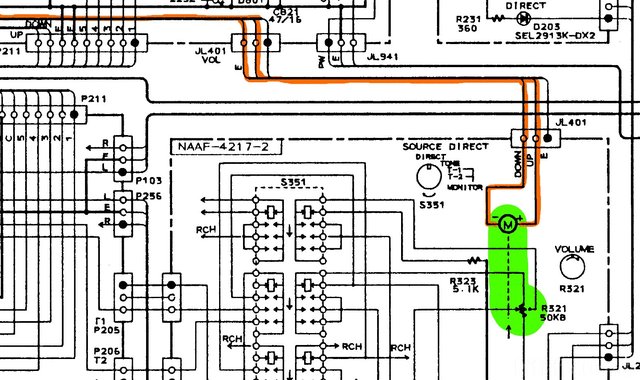 Onkyo A 8850 Schematic Volume Control 2